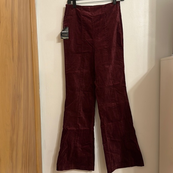 FOREVER 21 70’s style velvet flared pants - Picture 1 of 2